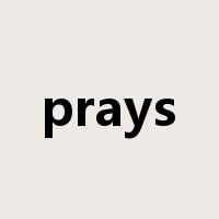 prays是什么意思