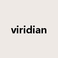 viridian是什么意思