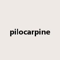 pilocarpine是什么意思