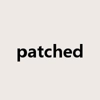 patched是什么意思