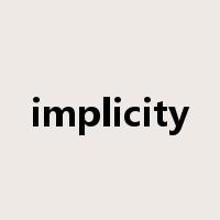 implicity是什么意思