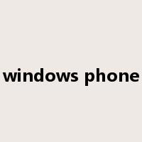 windows phone是什么意思