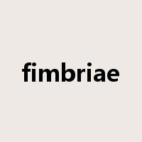 fimbriae是什么意思