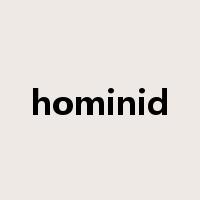hominid是什么意思