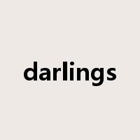 darlings是什么意思