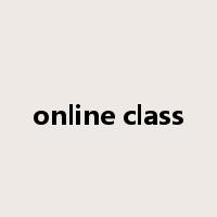 online class是什么意思
