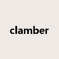 clamber是什么意思