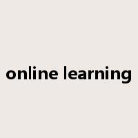 online learning是什么意思