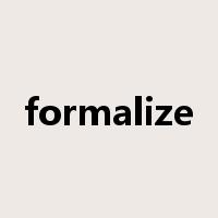 formalize是什么意思