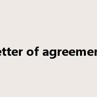 letter of agreement是什么意思