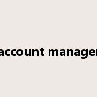 account manager是什么意思