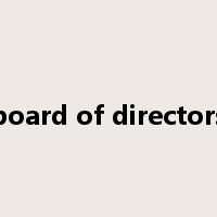 board of directors是什么意思