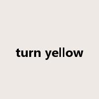 turn yellow是什么意思