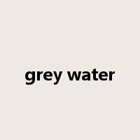 grey water是什么意思