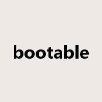 bootable是什么意思