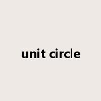 unit circle是什么意思