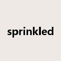 sprinkled是什么意思