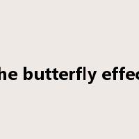 the butterfly effect是什么意思