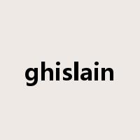 ghislain是什么意思