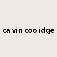 calvin coolidge是什么意思