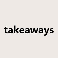 takeaways是什么意思