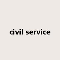 civil service是什么意思