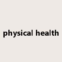 physical health是什么意思