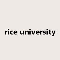 rice university是什么意思