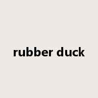 rubber duck是什么意思