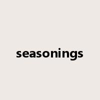 seasonings是什么意思