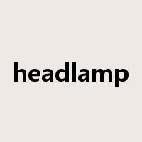 headlamp是什么意思