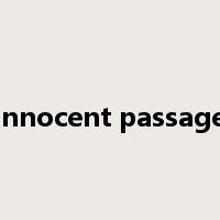 innocent passage是什么意思