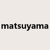 matsuyama是什么意思