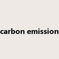 carbon emission是什么意思