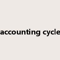 accounting cycle是什么意思