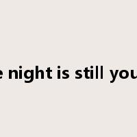 the night is still young是什么意思