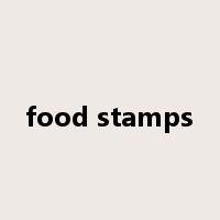 food stamps是什么意思