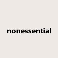 nonessential是什么意思