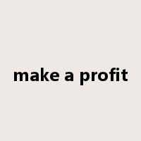 make a profit是什么意思