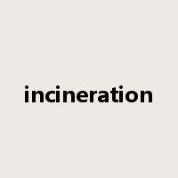 incineration是什么意思