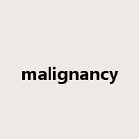 malignancy是什么意思