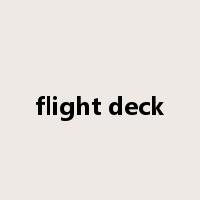 flight deck是什么意思