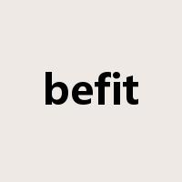befit是什么意思