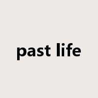 past life是什么意思