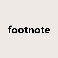 footnote是什么意思