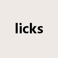 licks是什么意思