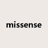 missense是什么意思