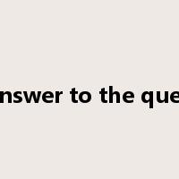 the answer to the question是什么意思