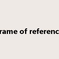 frame of reference是什么意思