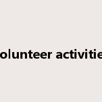 volunteer activities是什么意思